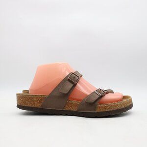 Birkenstock Mayari Birko-Flor Sandals Women's Size EU 39 US 8 Brown Leather Fits